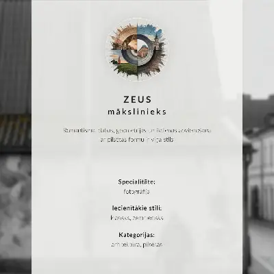 Plakát na zeď úzká ulice s kamennými budovami v teplých odstínech