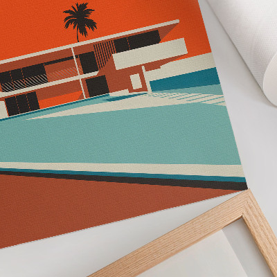 Plakát Minimalistická kompozice Vily Orange Sky