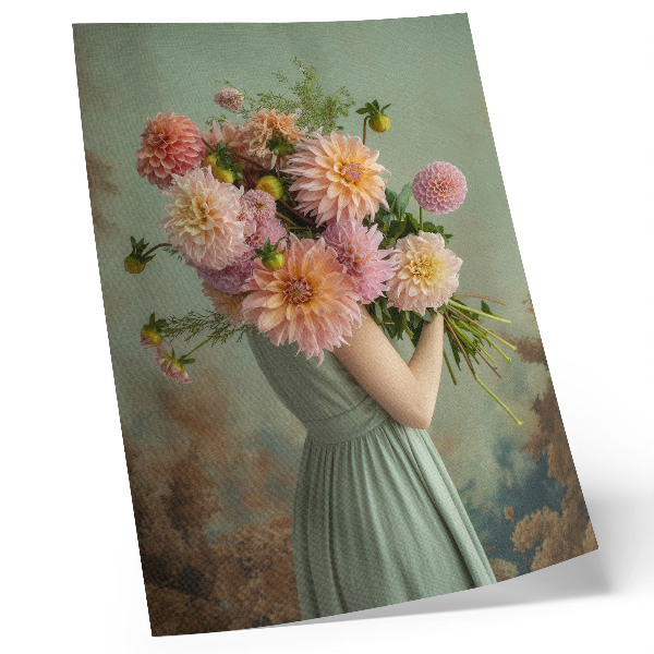Plakát Pastelové květiny příroda boho elegance harmonie