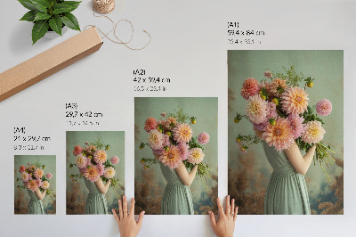 Plakát Pastelové květiny příroda boho elegance harmonie