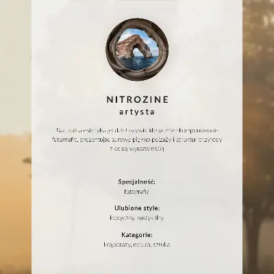 Dekorativní plakát se skalnatými útesy při západu slunce
