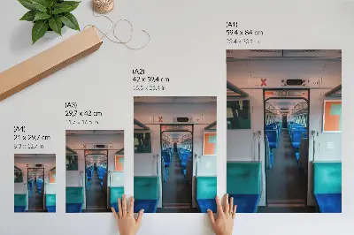 Nástěnný plakát s motivem moderního geometrického designu interiéru