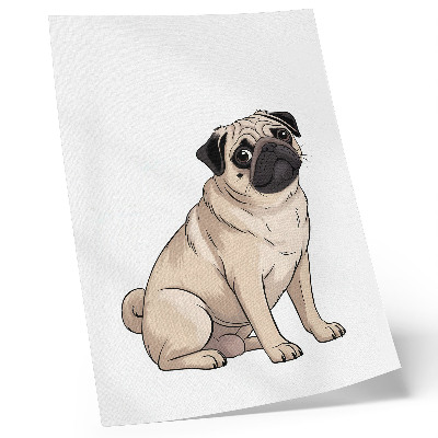 Plakátový obraz Portrét psa, ilustrativní styl, jemné barvy