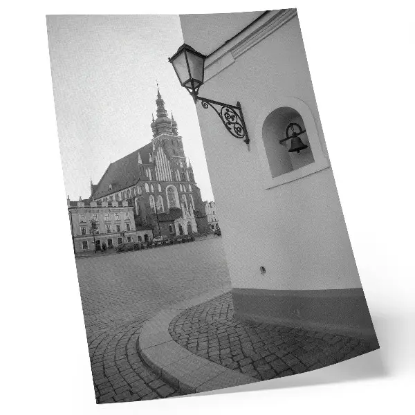 Plakát na zeď černobílá fotografie s motivem elegantní symetrické architektury