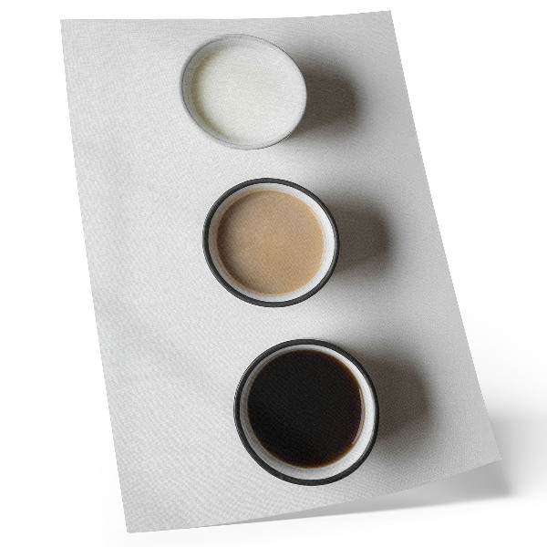 Plakátový obraz Tři různé nápoje minimalistické uspořádání