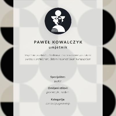 Plakát Geometrické tvary harmonie modernita minimalismus