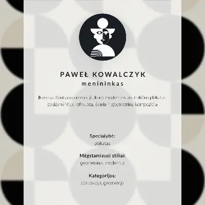 Plakát Geometrické tvary v harmonickém minimalistickém stylu