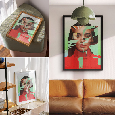 Nástěnný plakát Fragmentovaný pohled na pop artovou modernu