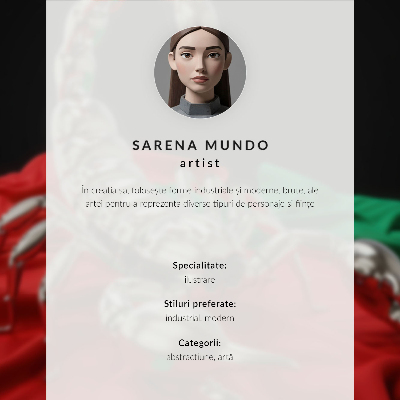 Plakát na zeď Kovový štír na barevné látce