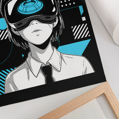 Nástěnný plakát Moderní postava ve VR brýlích