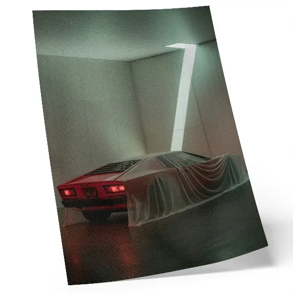 Plakát klasické auto ve stylu minimalismu a elegance