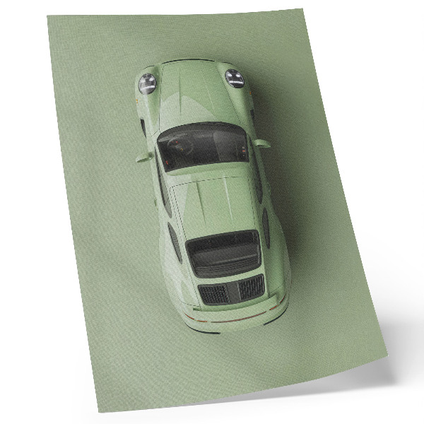 Plakát na zeď Moderní auto v odstínu zelené