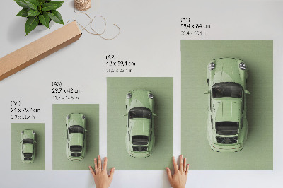 Plakát na zeď Moderní auto v odstínu zelené