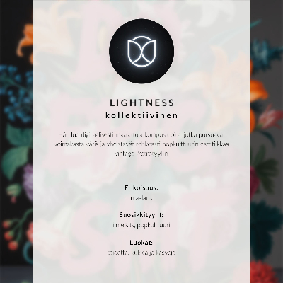 Nástěnný plakát Růžové písmo na pozadí barevných květin