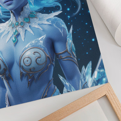 Plakát na zeď Fantastická atmosféra, magická postava, ledové krystalky