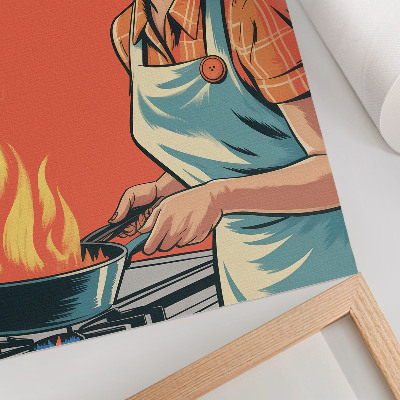 Dekorativní plakát Pop art styl, barevné akcenty, dynamická kompozice