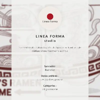 Plakátový obraz Černá kočka Ramen Bowl v japonském retro stylu