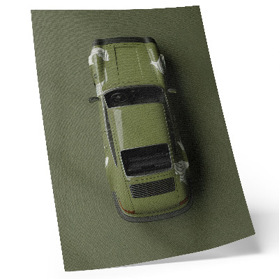 Plakát na zeď Elegantní zelené auto minimalismus jednoduchost
