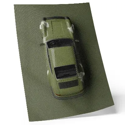 Plakát na zeď minimalistické elegantní zelené auto