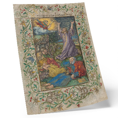 Plakát na zeď Kristus na Olivetské hoře (1508 a 1580) od Albrechta Dürera a Georga Macka staršího