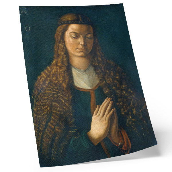 Dekorativní plakát Portrét mladé ženy s rozpuštěnými vlasy, 1497, od Albrechta Dürera