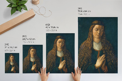 Dekorativní plakát Portrét mladé ženy s rozpuštěnými vlasy, 1497, od Albrechta Dürera