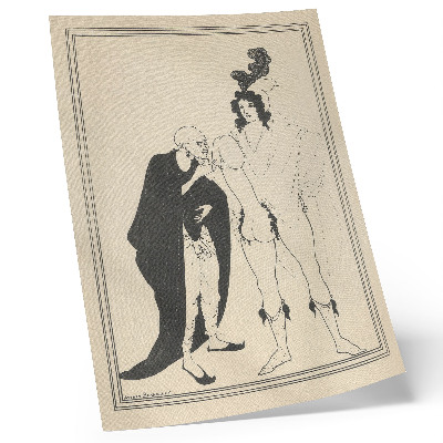 Nástěnný plakát Heraldův průzkum založený na Aristofanově Lysistratě, Aubrey Beardsley