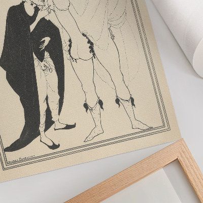 Nástěnný plakát Heraldův průzkum založený na Aristofanově Lysistratě, Aubrey Beardsley