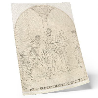 Plakát Litanie k Marii Magdaléně od Aubrey Vincent Beardsley