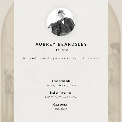 Plakát Litanie k Marii Magdaléně od Aubrey Vincent Beardsley