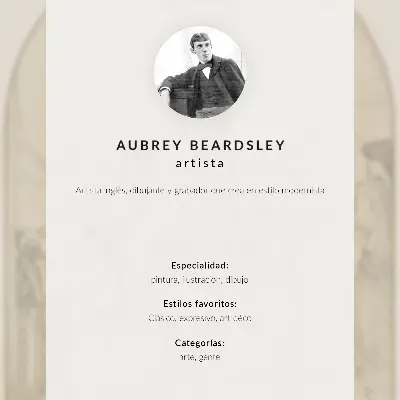 Plakát na zeď Panel od Aubrey Vincenta Beardsleyho