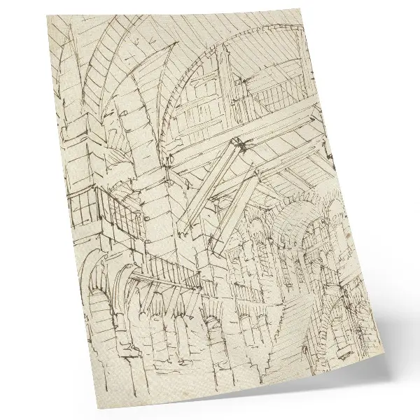Plakát na zeď architektonické studie od Giovanniho Battisty Piranesiho