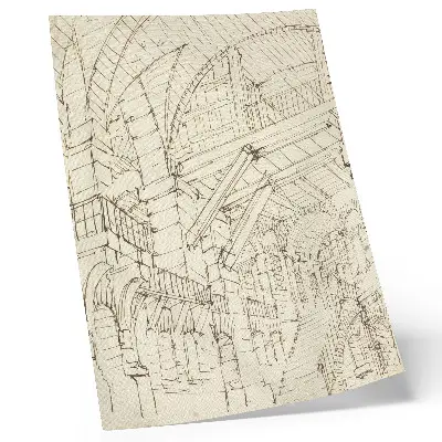 Plakát na zeď architektonické studie od Giovanniho Battisty Piranesiho