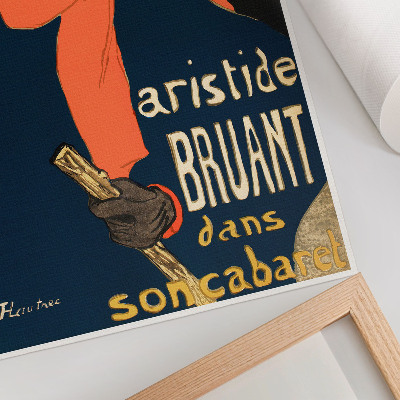 Dekorativní plakát Velvyslanci Aristida Bruanta dans son cabaret 1892 tisk s vysokým rozlišením od Henri de Toulouse-Lautrec