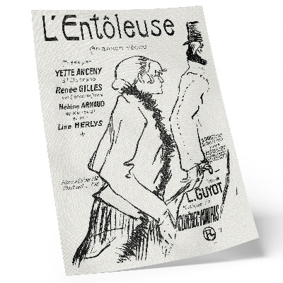 Nástěnný plakát Chudák pouličního chodce! (1893) rytina od Henriho de Toulouse-Lautreca