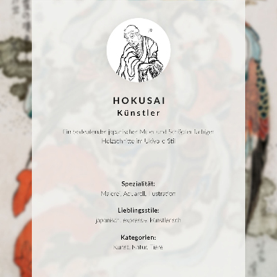 Dekorativní plakát Hokusaiův Japonský tygr, Album skic (1760-1849)