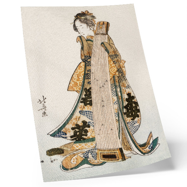 Plakát na zeď Japonský Hokusai (1760-1849) ve stylu vintage ukiyo-e