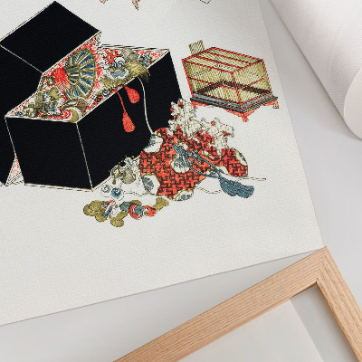 Plakátový obraz Hokusaiova japonská šperkovnice (1822)