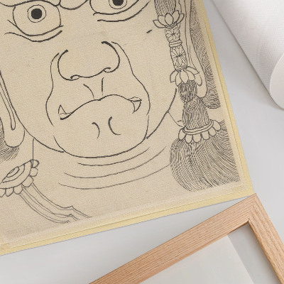 Nástěnný plakát Maska Fudō Myōō, škola Katsushika Hokusai