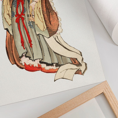 Plakátový obraz Benten (Bohyně lásky) (18. – 19. století), ilustrace japonské ženy z doby kamenné od Kacušiky Hokusaie