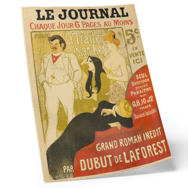 Plakát na zeď La Traite des Blanches od Théophile-Alexandre Pierre Steinlen
