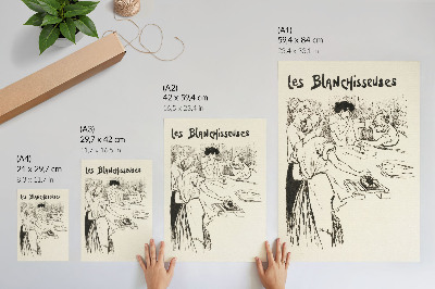 Nástěnný plakát Les Blanchisseuses – Théophile Alexandre Steinlen