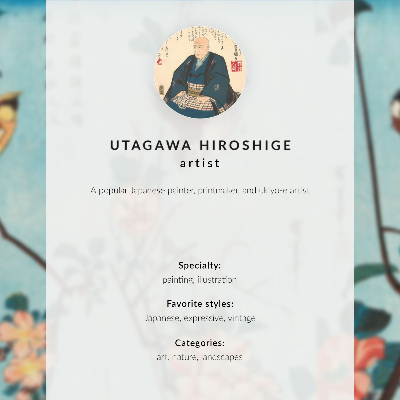 Dekorativní plakát Osm stínových postav. Originál z Minneapolis Institute of Art.