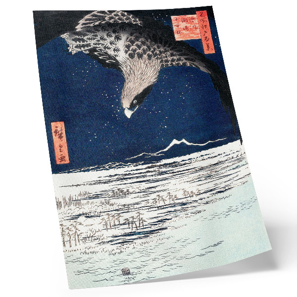 Plakátový obraz Japonský Hawk (1857) ročník Ukiyo-e od Utagawy Hiroshige