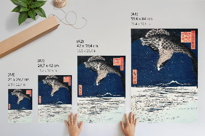Plakátový obraz Japonský Hawk (1857) ročník Ukiyo-e od Utagawy Hiroshige
