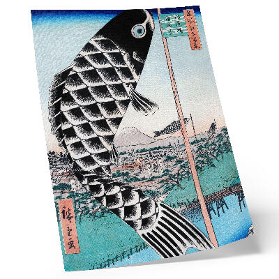 Plakát Utagawa Hiroshige's Suidobashi a Surugadai Bridge (1857)