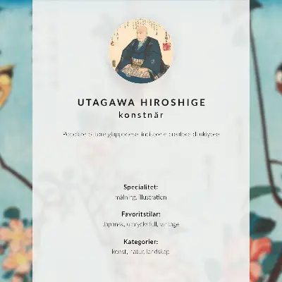Nástěnný plakát ledňáček říční od Utagawy Hiroshige