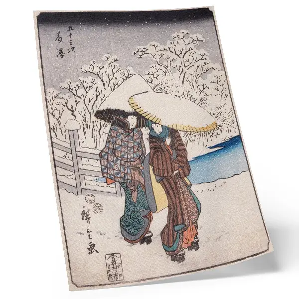 Plakát Fujisawa od Utagawy Hiroshigeho