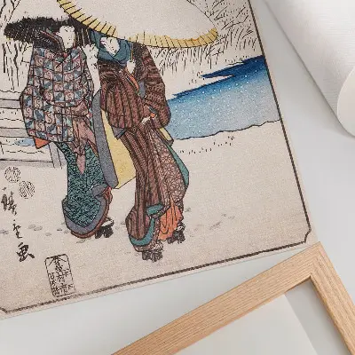 Plakát Fujisawa od Utagawy Hiroshigeho