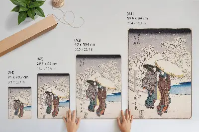 Plakát Fujisawa od Utagawy Hiroshigeho